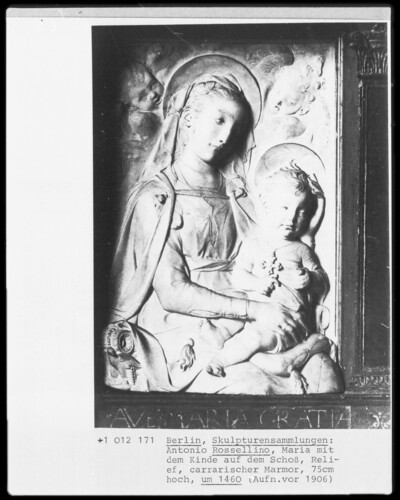 Mary with the child on her lap