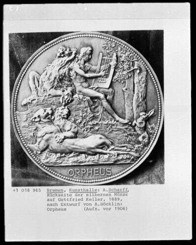 Rear of the Gottfried-Keller-Medal with Orpheus