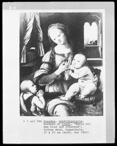 Mary with the child and the worshiping boy of John