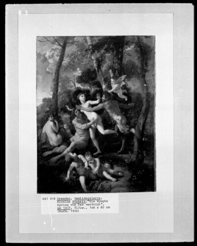 Pan and Syrinx/The Nymph Syrinx is persecuted by Pan