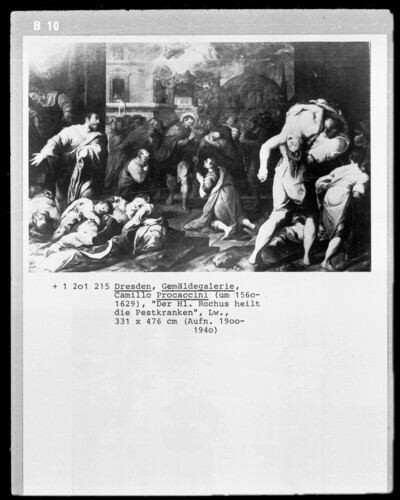 Saint Rochus healing the plague