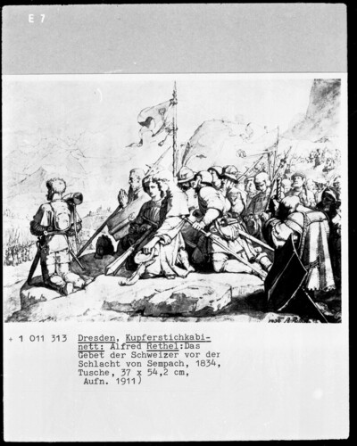 The Swiss prayer before the Battle of Sempach