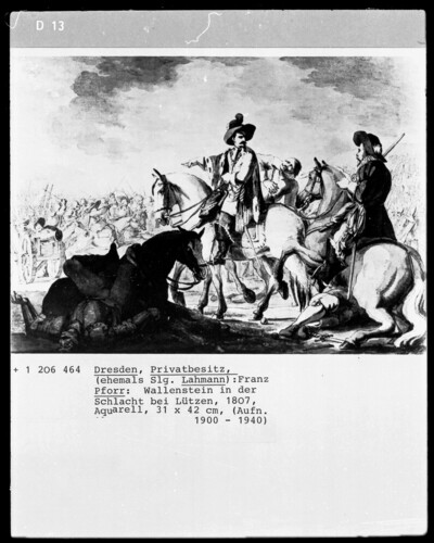 Wallenstein at the Battle of Lützen
