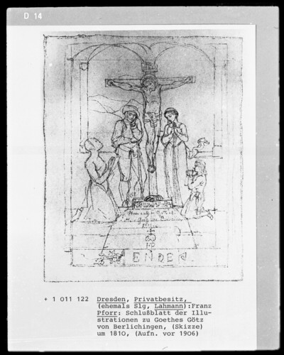 Final sheet of the illustrations for Goethe’s Götz von Berlichingen