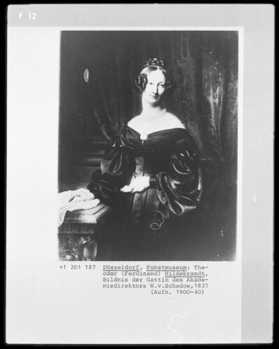 Portrait of the wife of the academy director W. von der ow