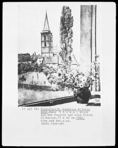View of a church from the window