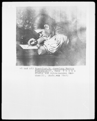 Study on the Writing Girl