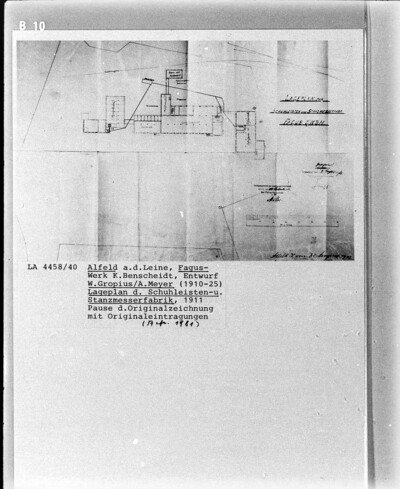 Fagus-Werk, Lageplan