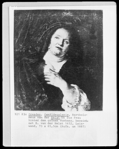 The woman behind the green curtain