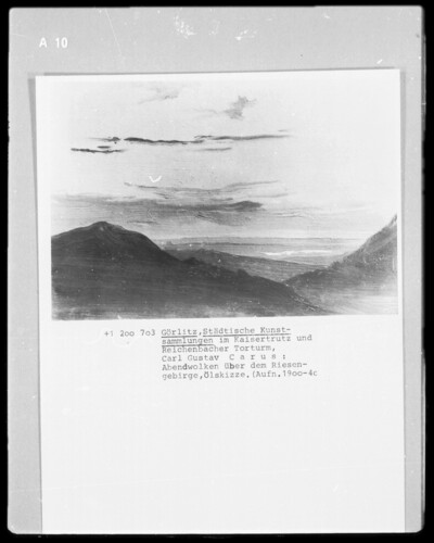 Evening clouds above the Giant Mountains