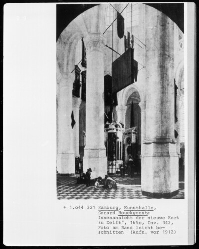 Interior view of Nieuwe Kerk at Delft