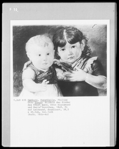 Otto Sigismund and Maria Dorothea Runge, the children of the artist