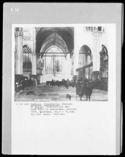 Interior view of the Oude Kerk in Amsterdam