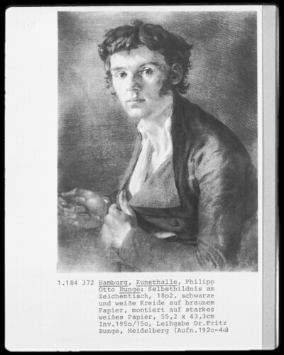 Self-portrait at the drawing table