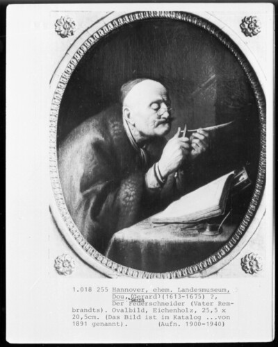 The feather cutter (The Father Rembrandts)