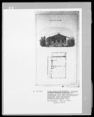 Lake Herrenchiemsee, hunting house on the fountain head