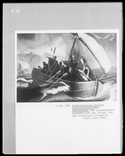 Konradin, auf der Flucht von den Frangipani eingeholt