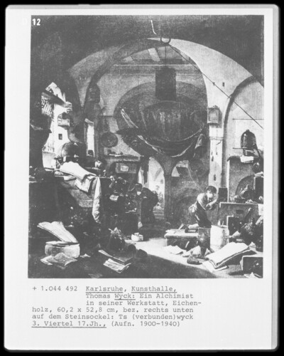 An alchemist in his workshop