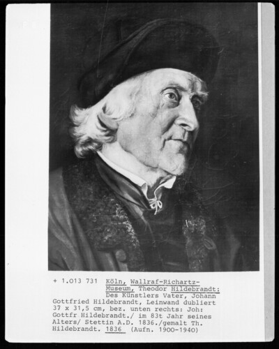 The Artist Father, Johann Gottfried Hildebrandt