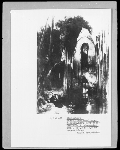 Gothic church ruins