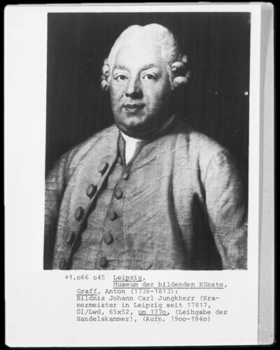 Portrait Johann Carl Jungkherr, Kramermeister since 1781?