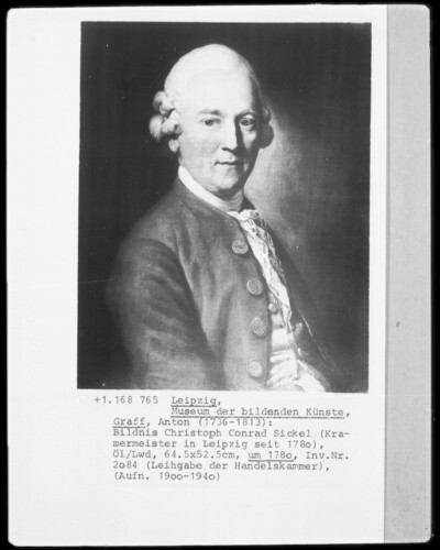 Portrait Christoph Conrad Sickel, Kramermeister since 1780