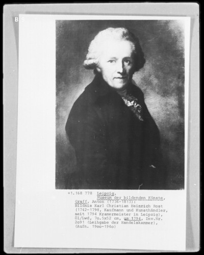 Portrait Karl Christian Heinrich Rost, merchant and art dealer, Kramermeister since 1794