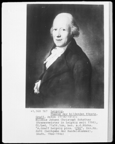 Portrait Johann Christoph Schröter, Kramermeister since 1798