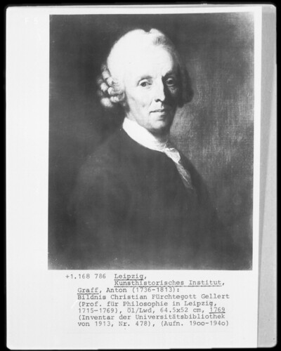 Portrait Christian Fürchtegott Gellert