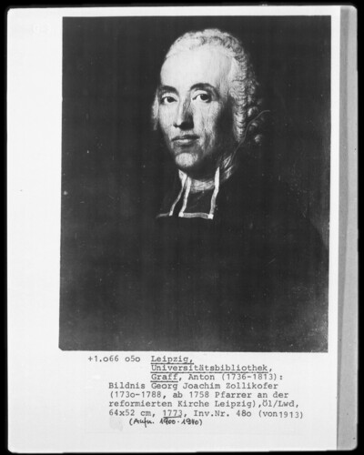 Portrait Georg Joachim Zollikofer, pastor
