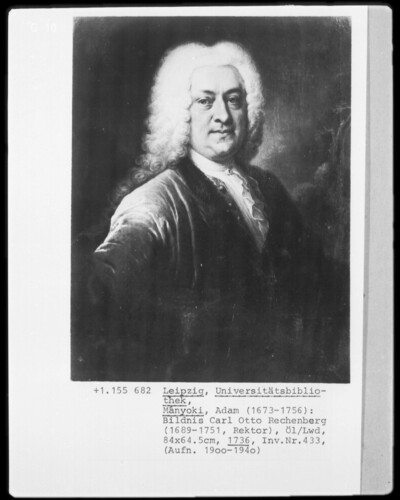 Portrait of Rector (University?) Carl Otto Rechberg