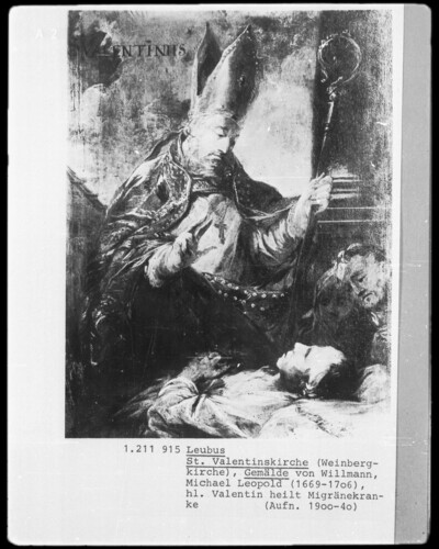 Saint Valentine healing the sick