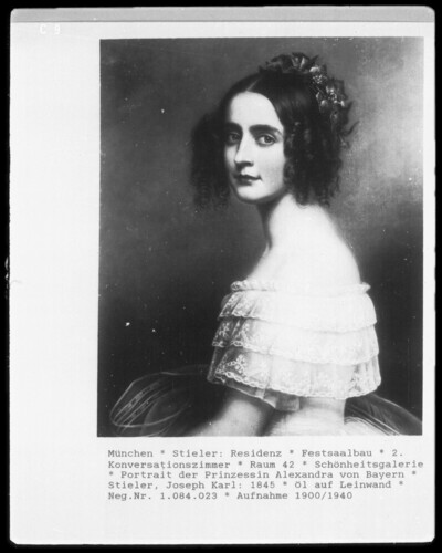 Portrait of Princess Alexandra of Bavaria