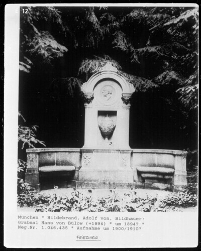 Headstone Hans von Bülow (+ 1894)