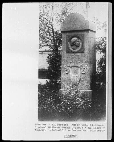 Headstone Wilhelm Hertz (+ 1902)