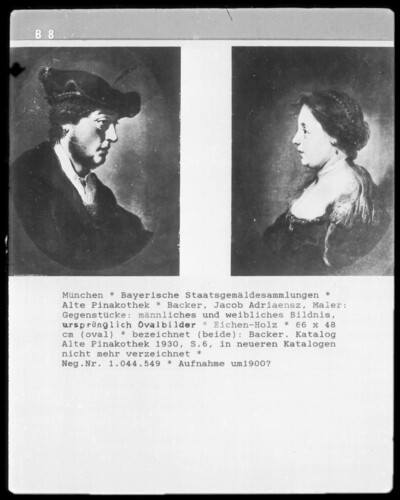 Counterparts: male and female portrait