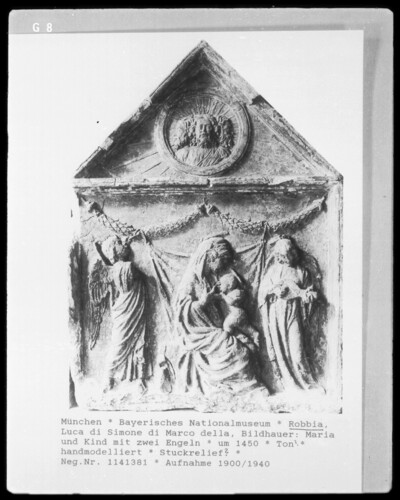 Mary and child with two angels