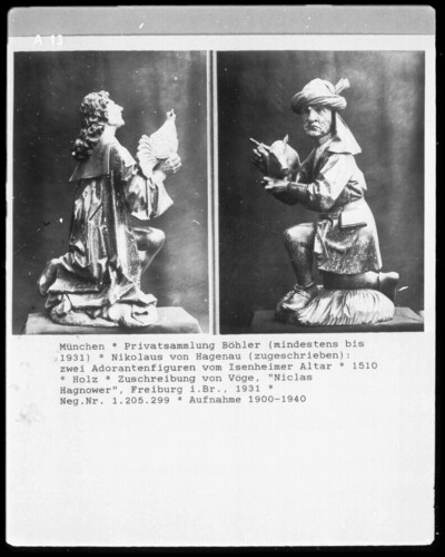 Two adorant figures from the Isenheim Altar