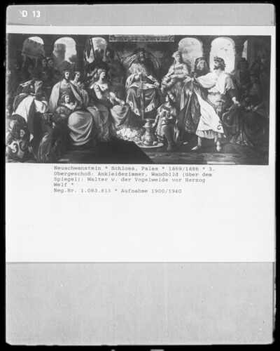 Presentation: Walther von Vogelweide before Duke Welf