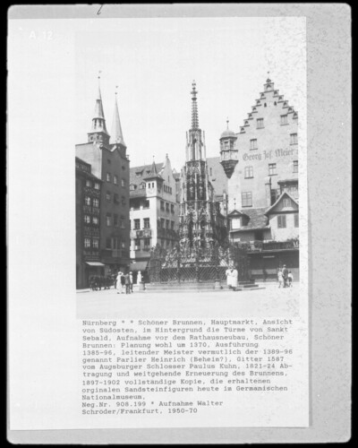 Nürnberg, Schöner Brunnen, Hauptmarkt
