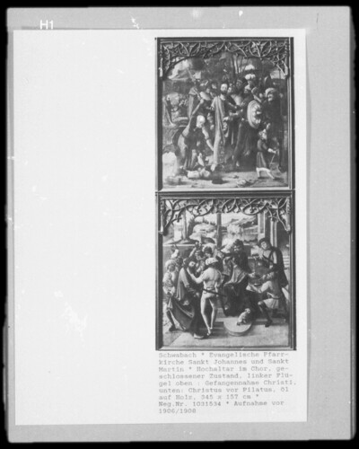Capture of Christ and Christ before Pilate