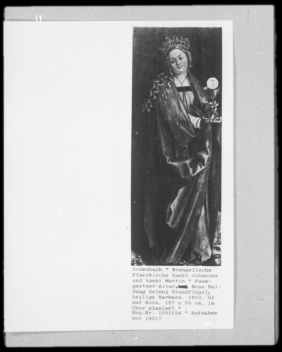 Paumgartneraltar (?): Saint Barbara