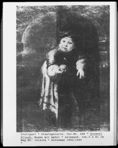 Boy with apple