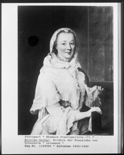 Portrait of the Fanziska of Hohenheim
