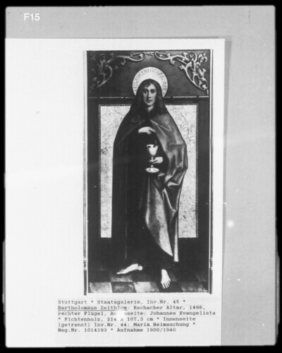 Eschacher Altar: Johannes Evangelista