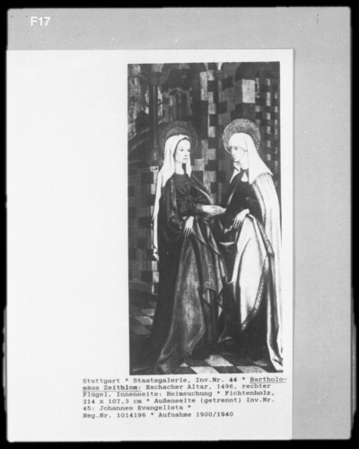 Eschacher Altar: Visitation