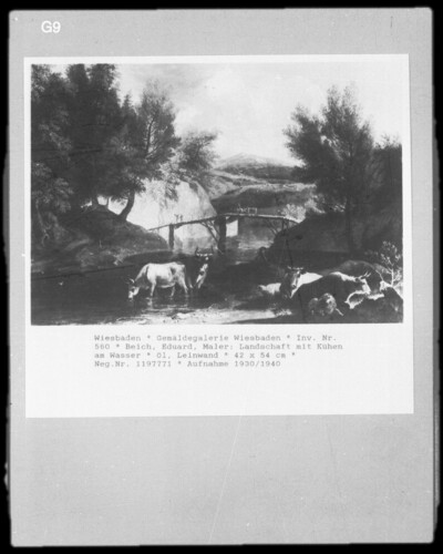 Landscape with Cows by the Water