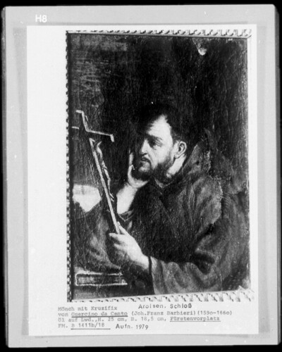 Monk with crucifix