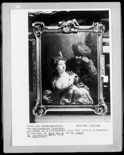 Turk with lute player