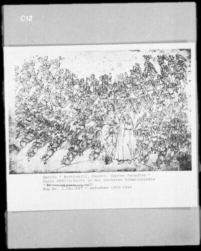 Dantes Paradies, Canto XXVIII: Dante in the highest celestial sphere